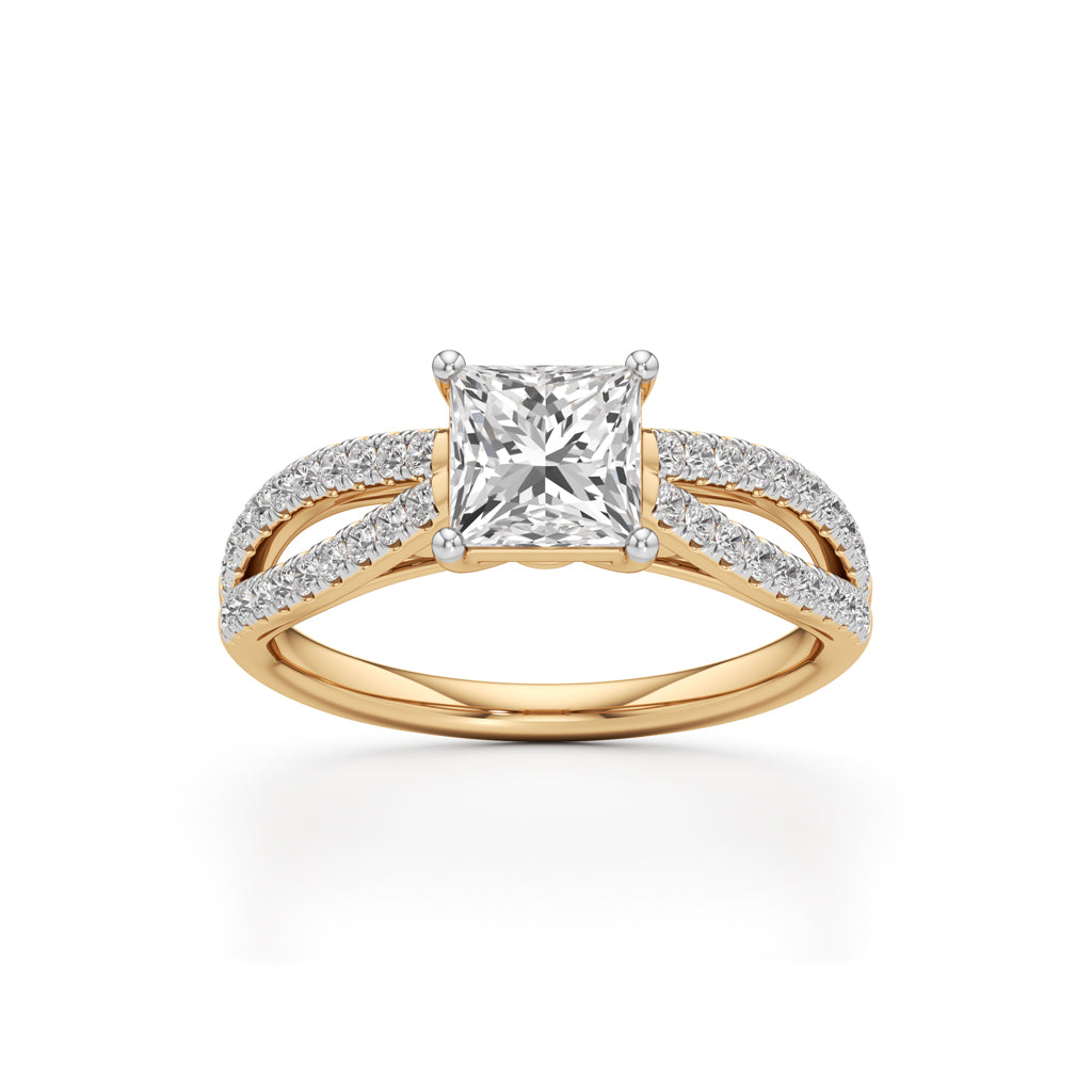 Nayla Princess-Cut Solitaire Ring