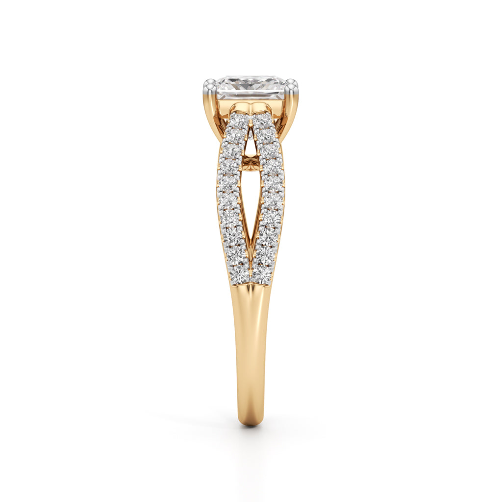 Nayla Princess-Cut Solitaire Ring