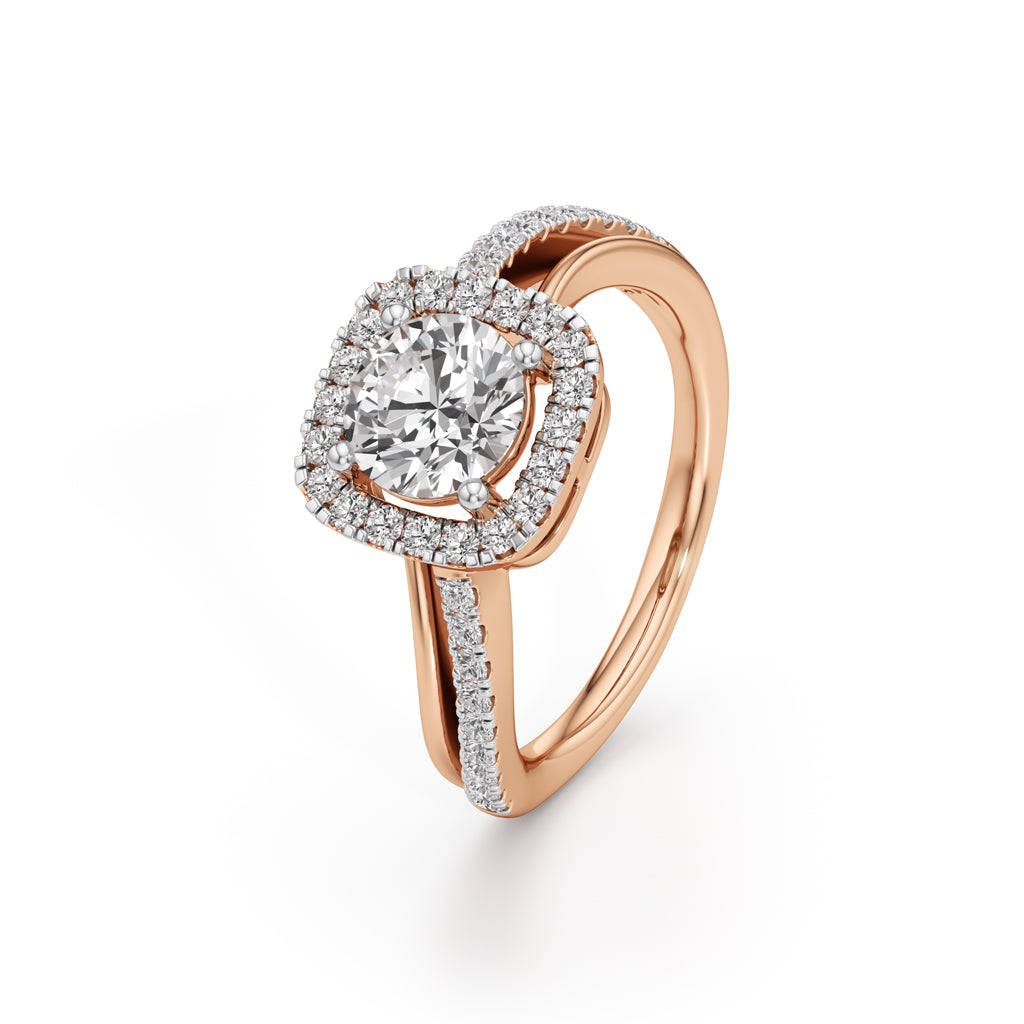 Aria Round Diamond Accent Ring