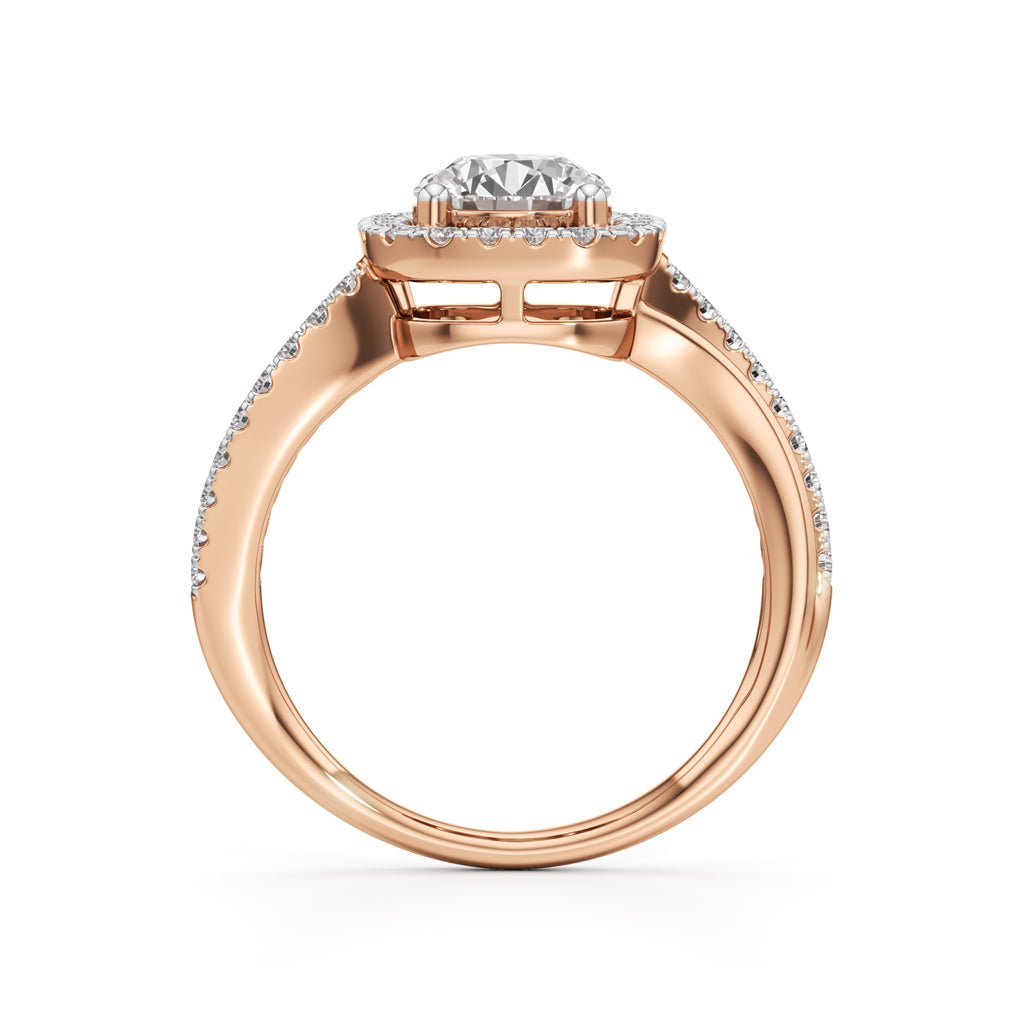 Aria Round Diamond Accent Ring