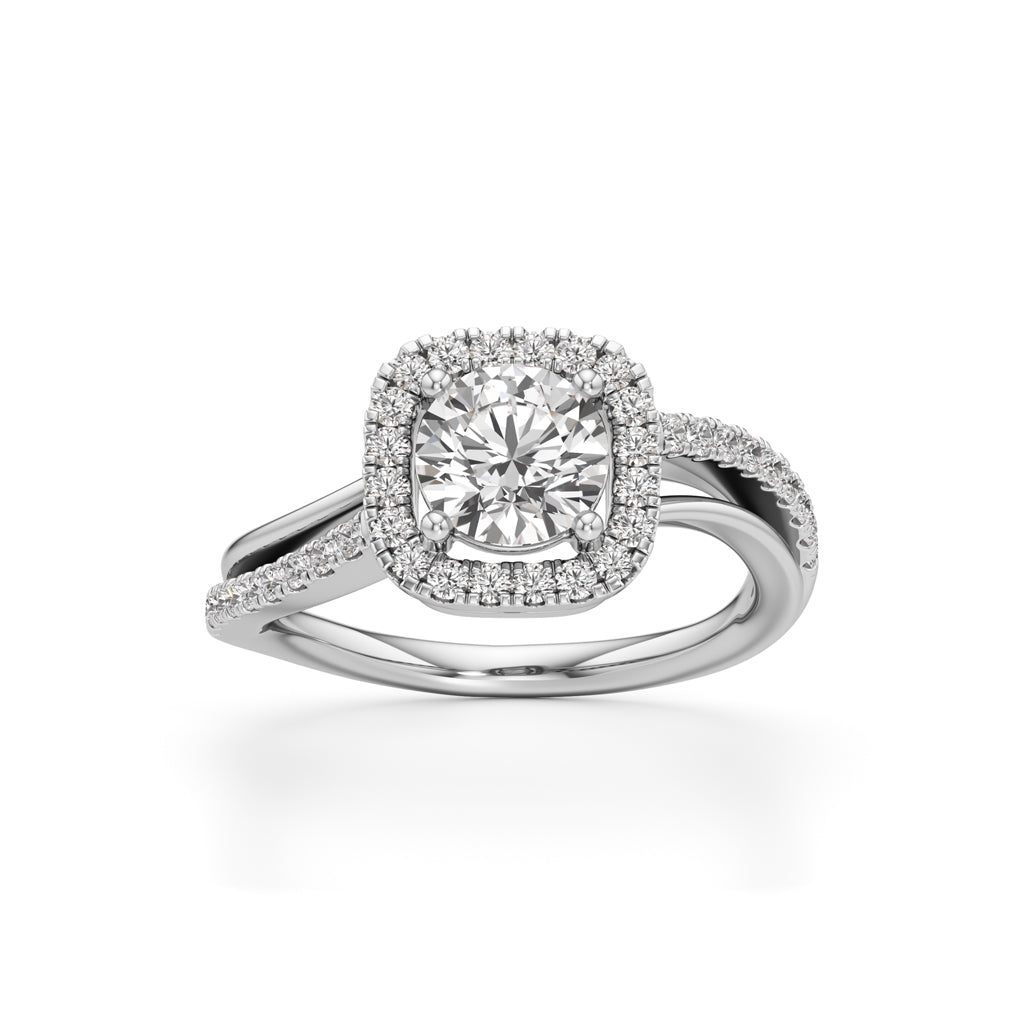 Aria Round Diamond Accent Ring