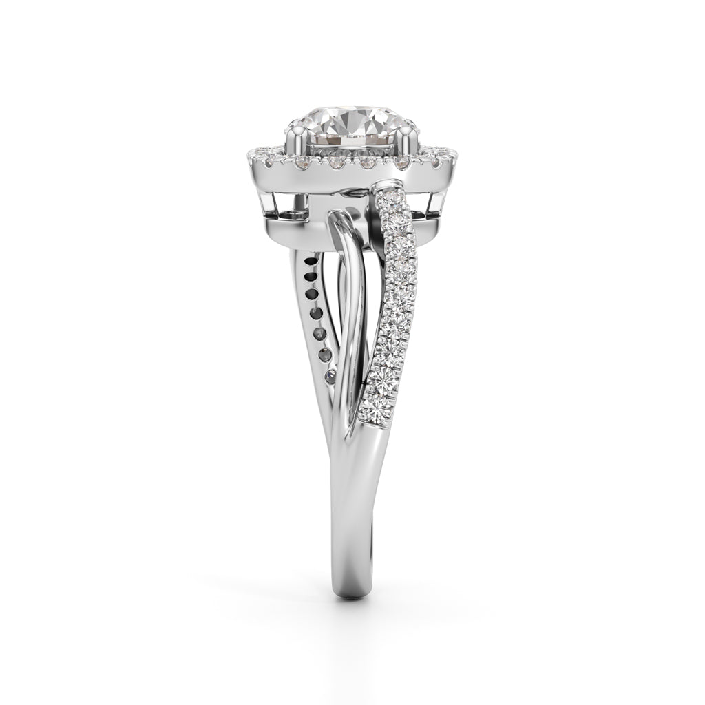 Aria Round Diamond Accent Ring