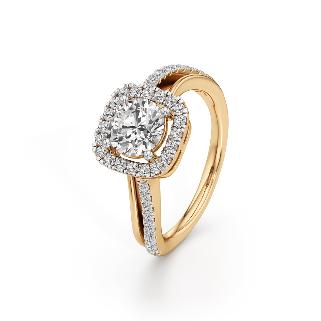 Aria Round Diamond Accent Ring