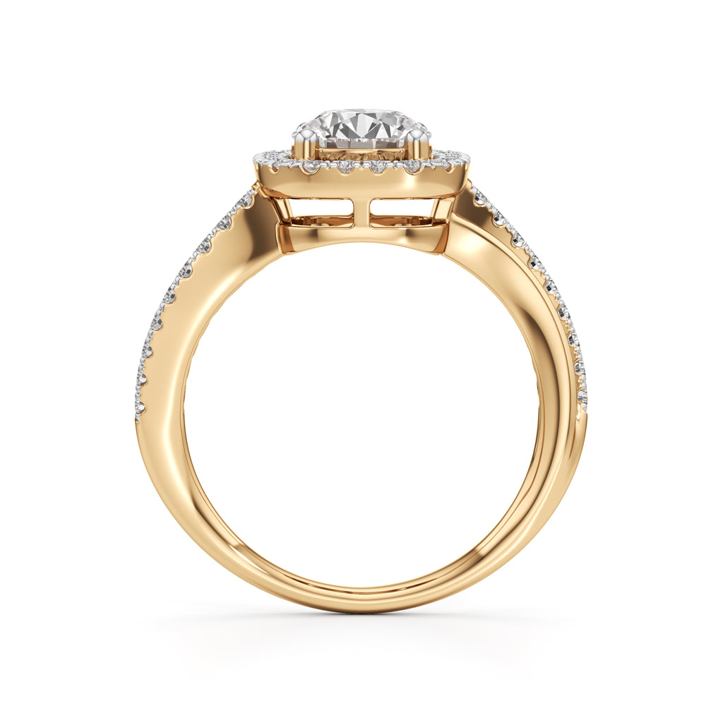 Aria Round Diamond Accent Ring