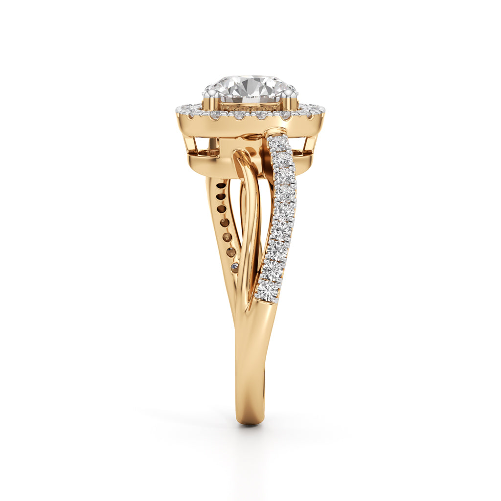 Aria Round Diamond Accent Ring