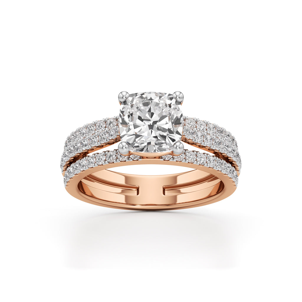 The Empress Cushion-Cut Diamond Ring