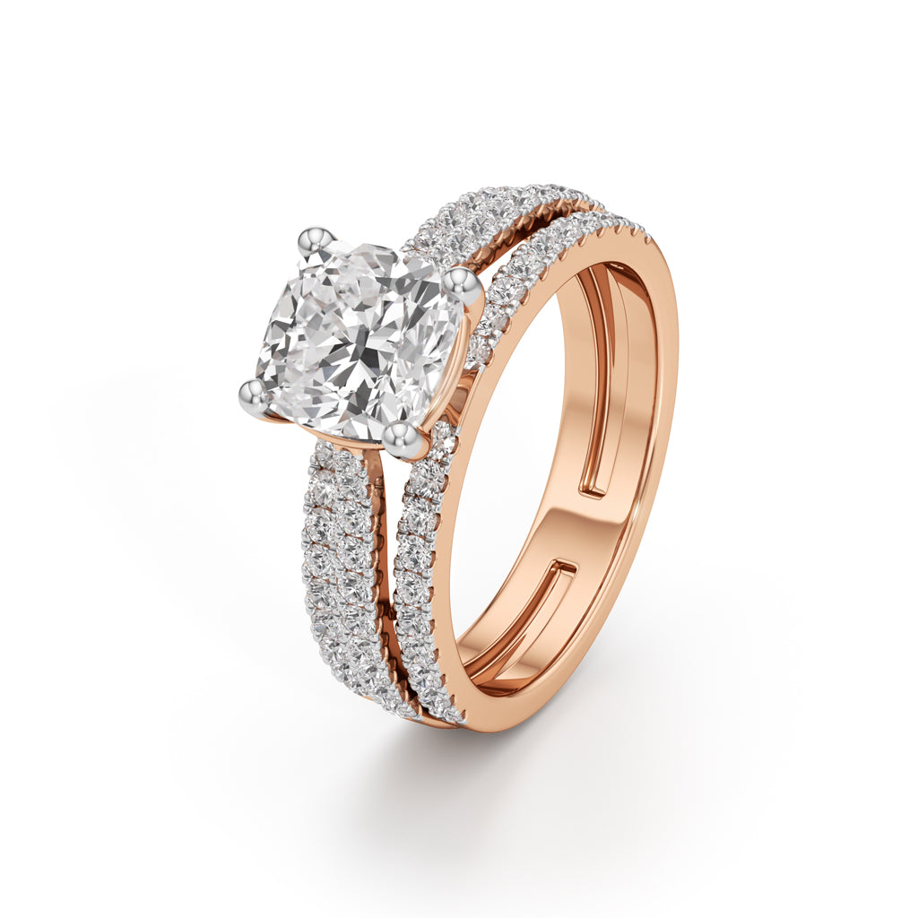 The Empress Cushion-Cut Diamond Ring