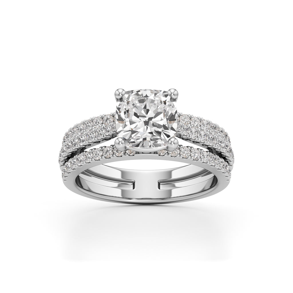 The Empress Cushion-Cut Diamond Ring