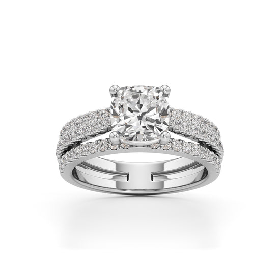 The Empress Cushion-Cut Diamond Ring