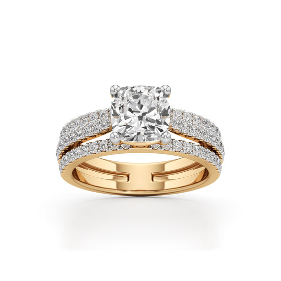 The Empress Cushion-Cut Diamond Ring