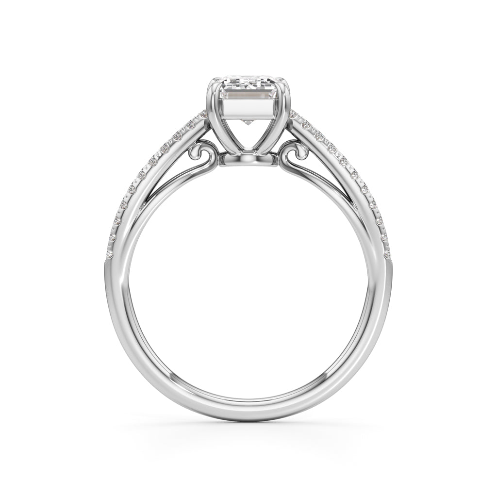 Elowen Emerald Diamond Ring
