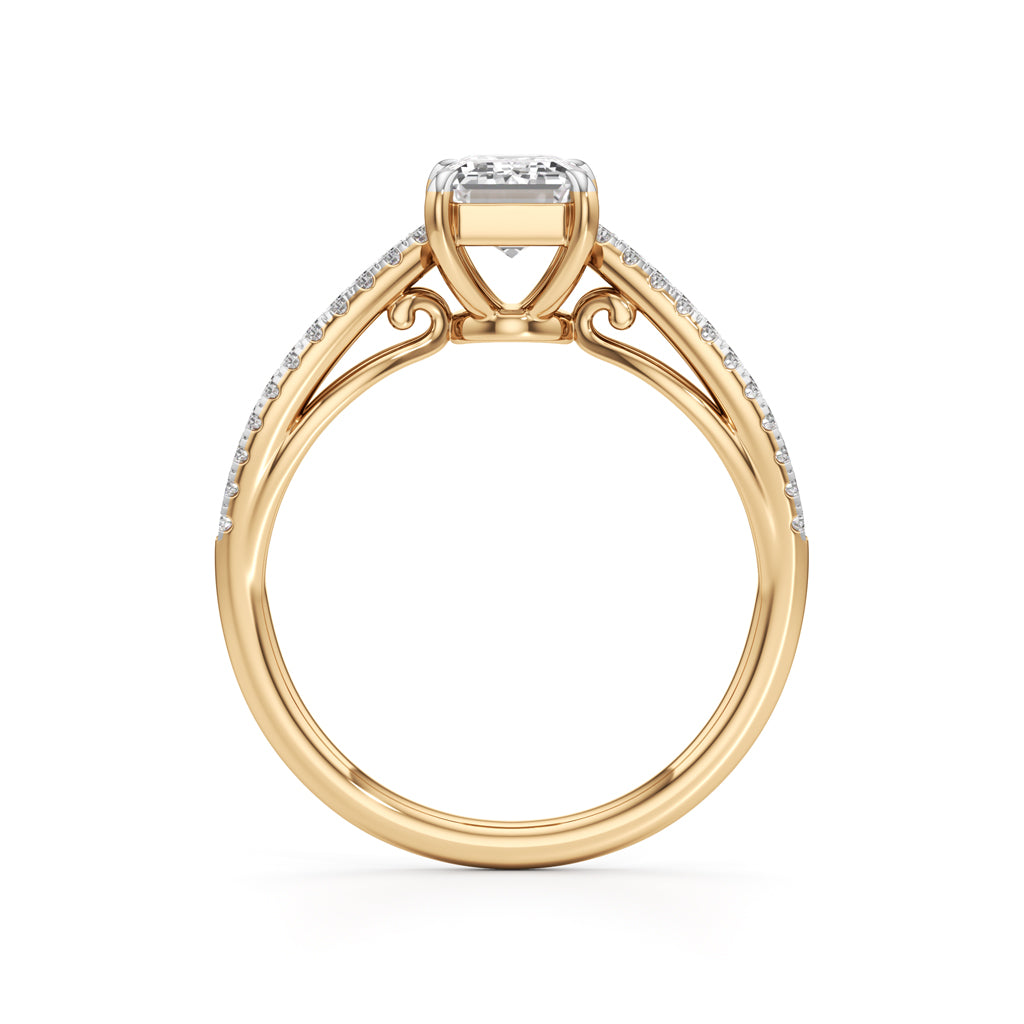 Elowen Emerald Diamond Ring