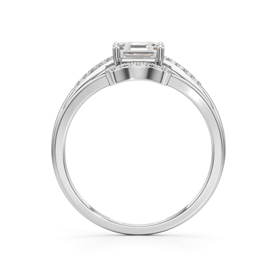 Sovereign Asscher Diamond Ring