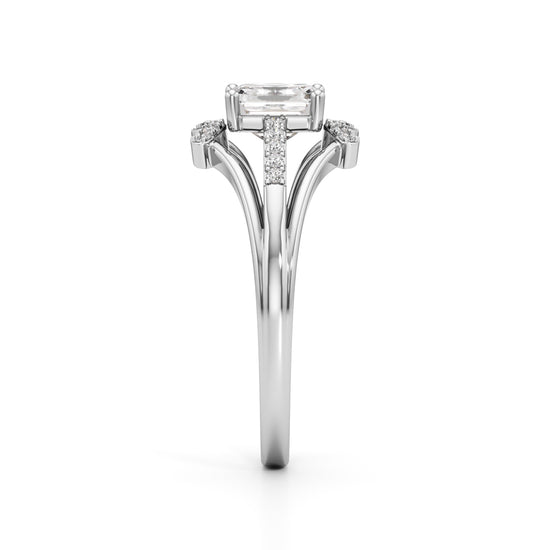 Sovereign Asscher Diamond Ring