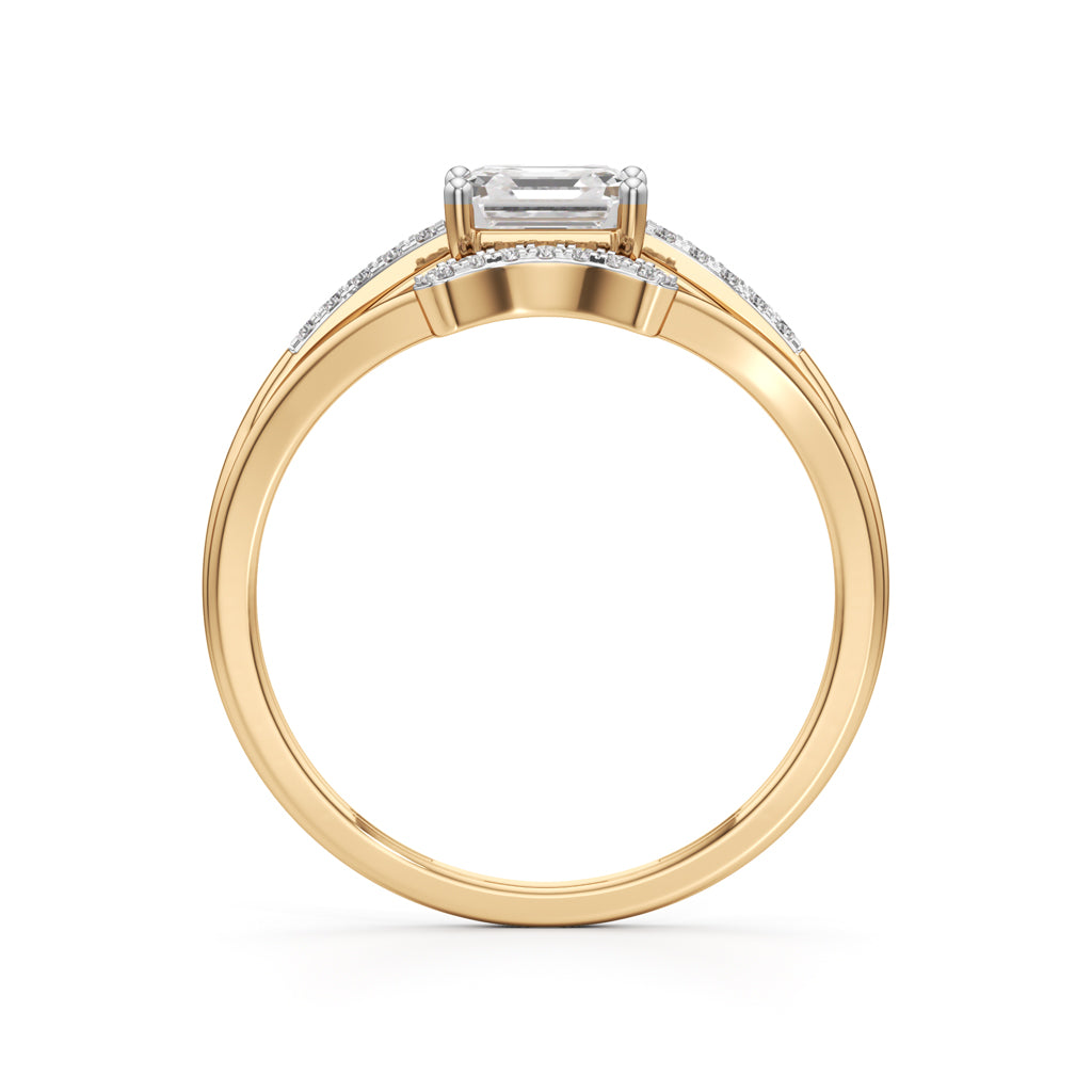 Sovereign Asscher Diamond Ring