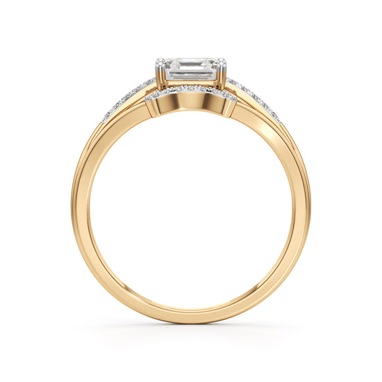 Sovereign Asscher Diamond Ring