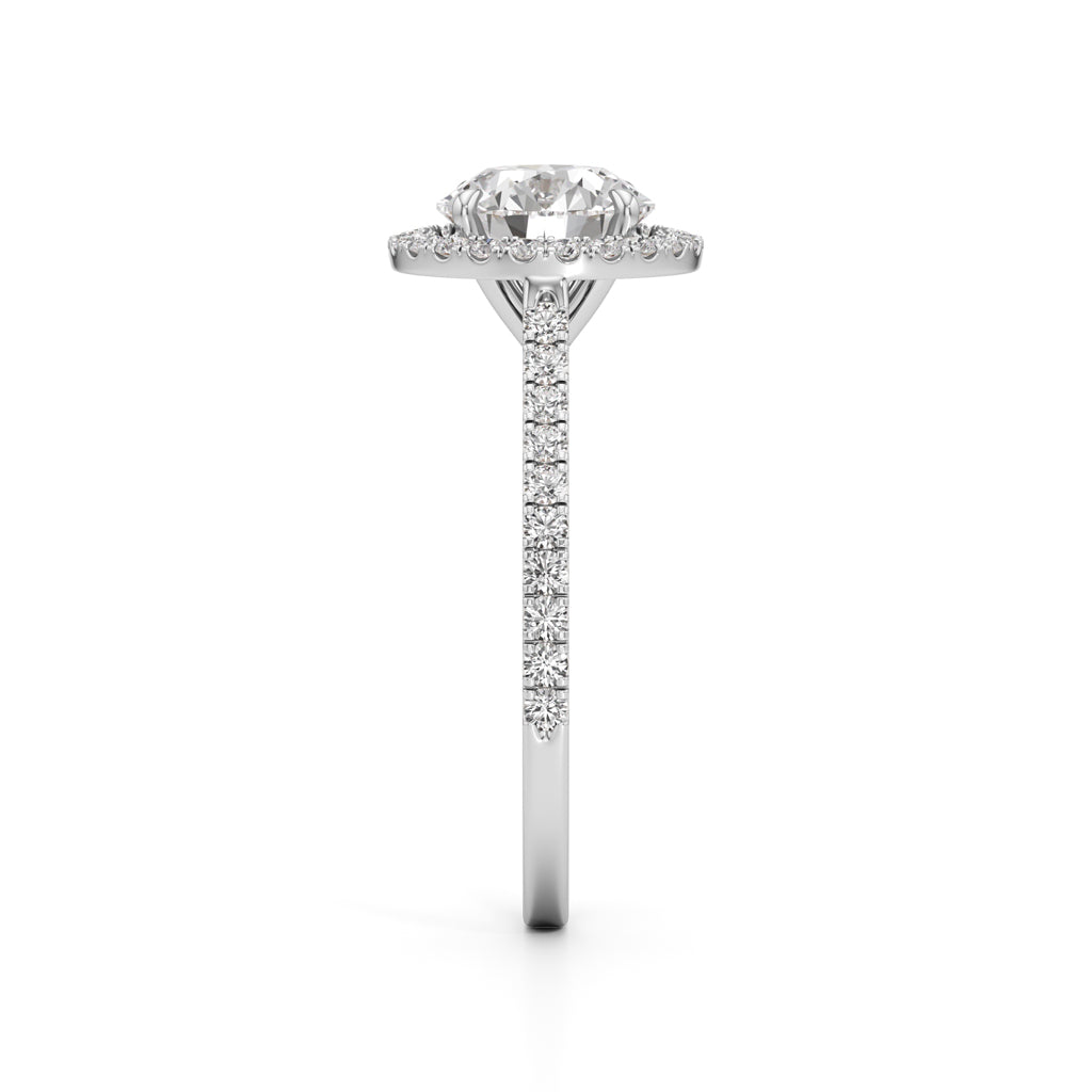 Lumora Solitaire Ring|White Gold