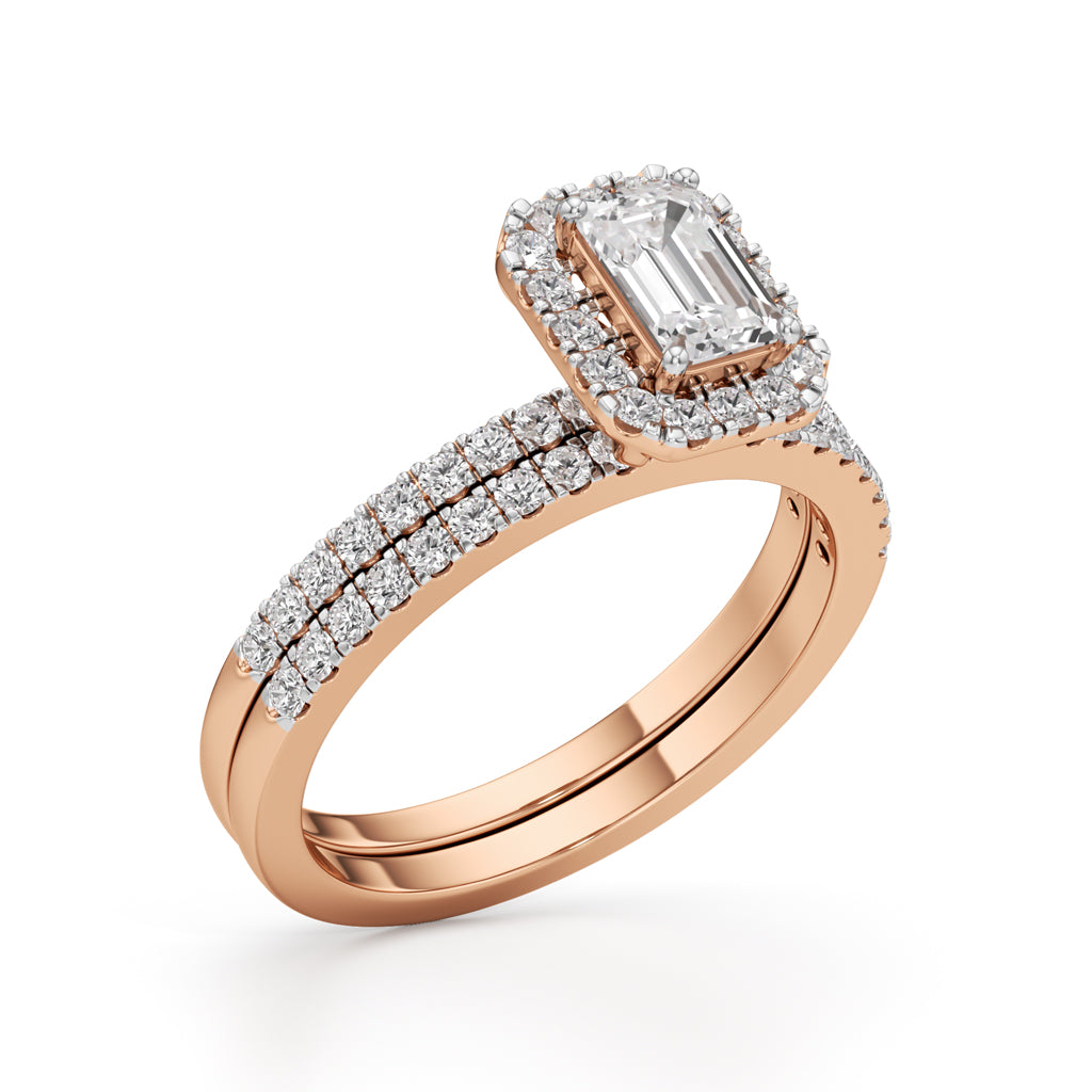 Elowen Emerald Trio Ring