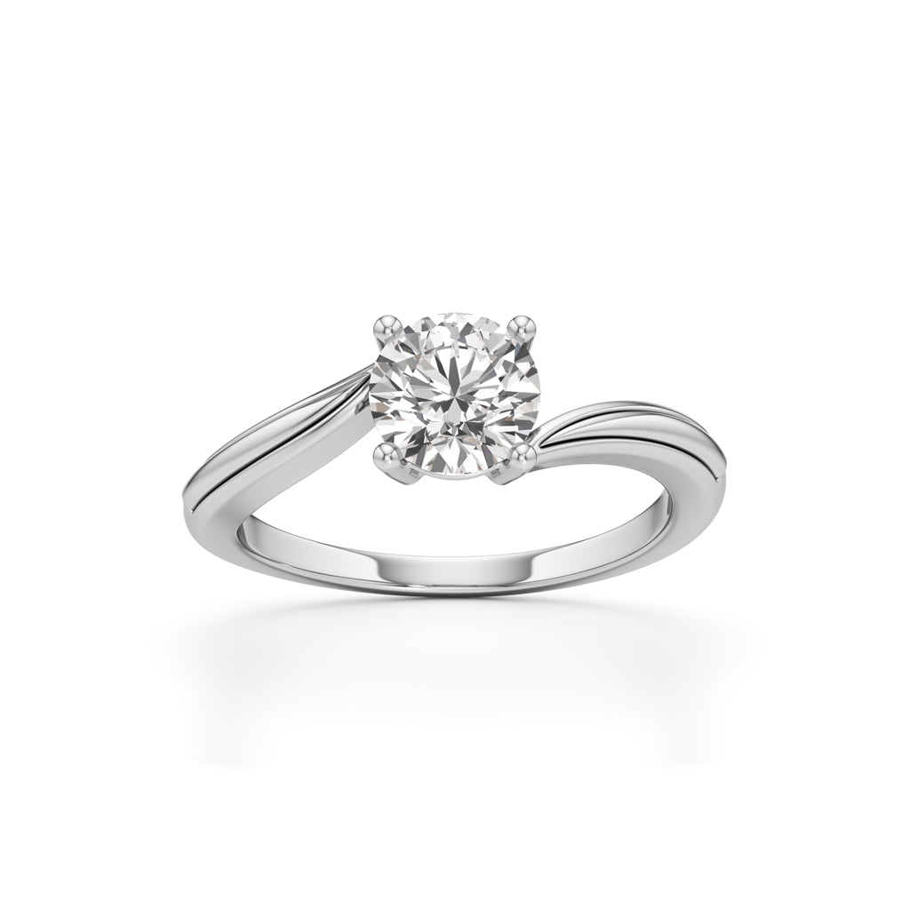 Elara Round Solitaire Ring