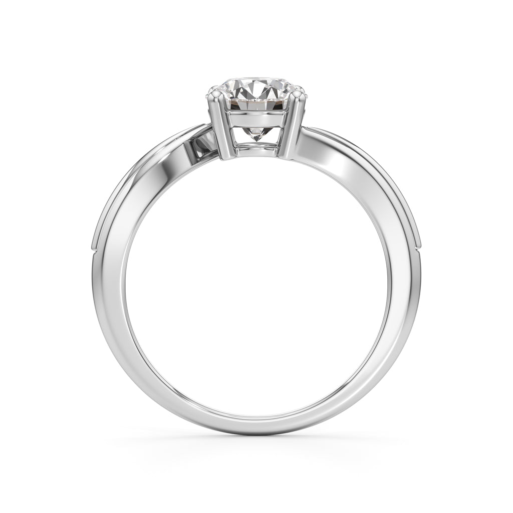 Elara Round Solitaire Ring