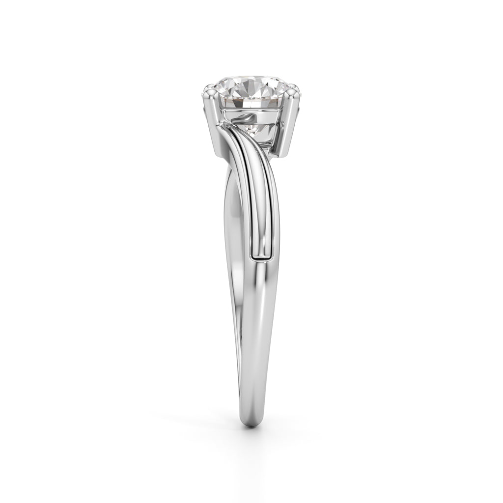 Elara Round Solitaire Ring
