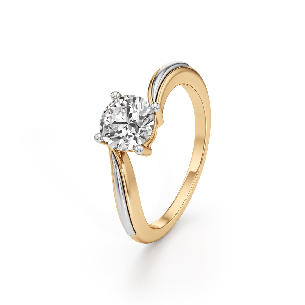 Elara Round Solitaire Ring