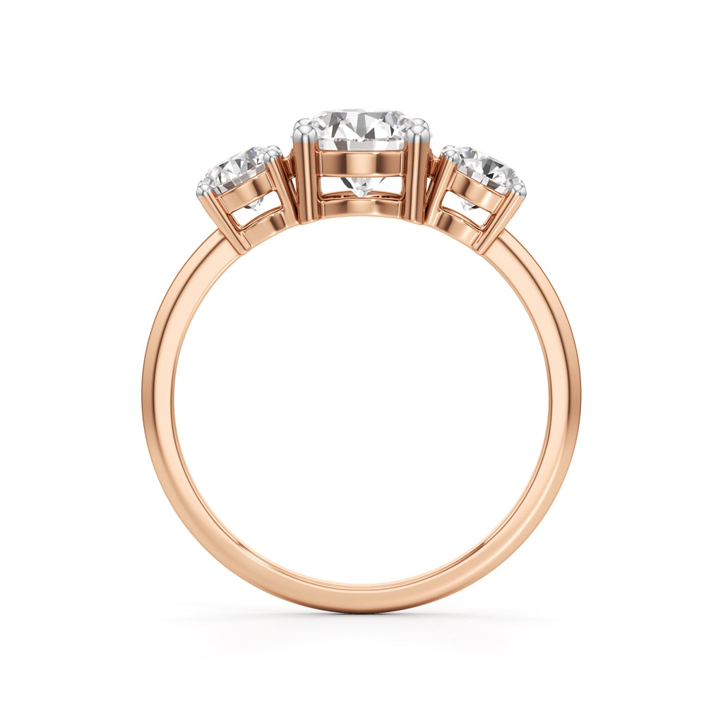 Aura Three-Stone Radiance Ring