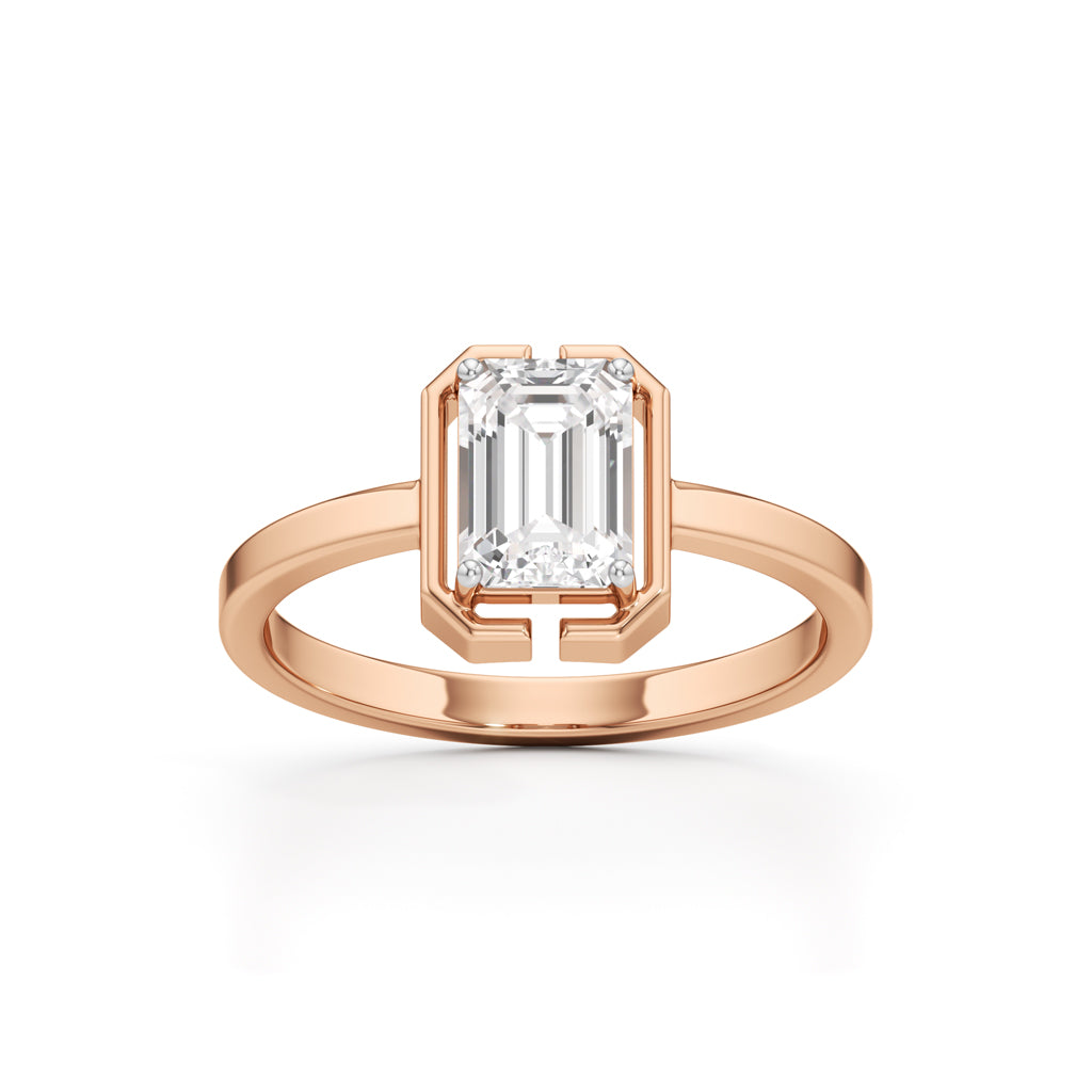 Clarisse Emerald Solitaire