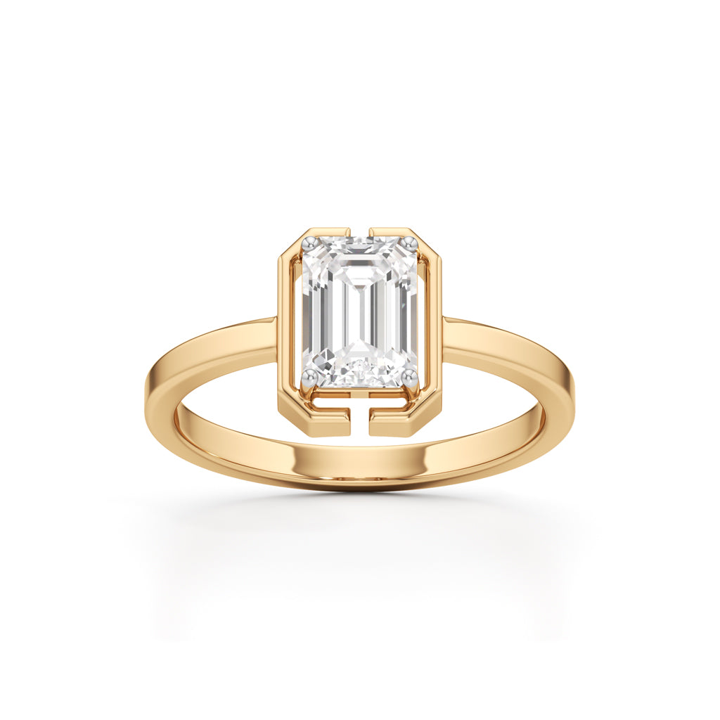 Clarisse Emerald Solitaire