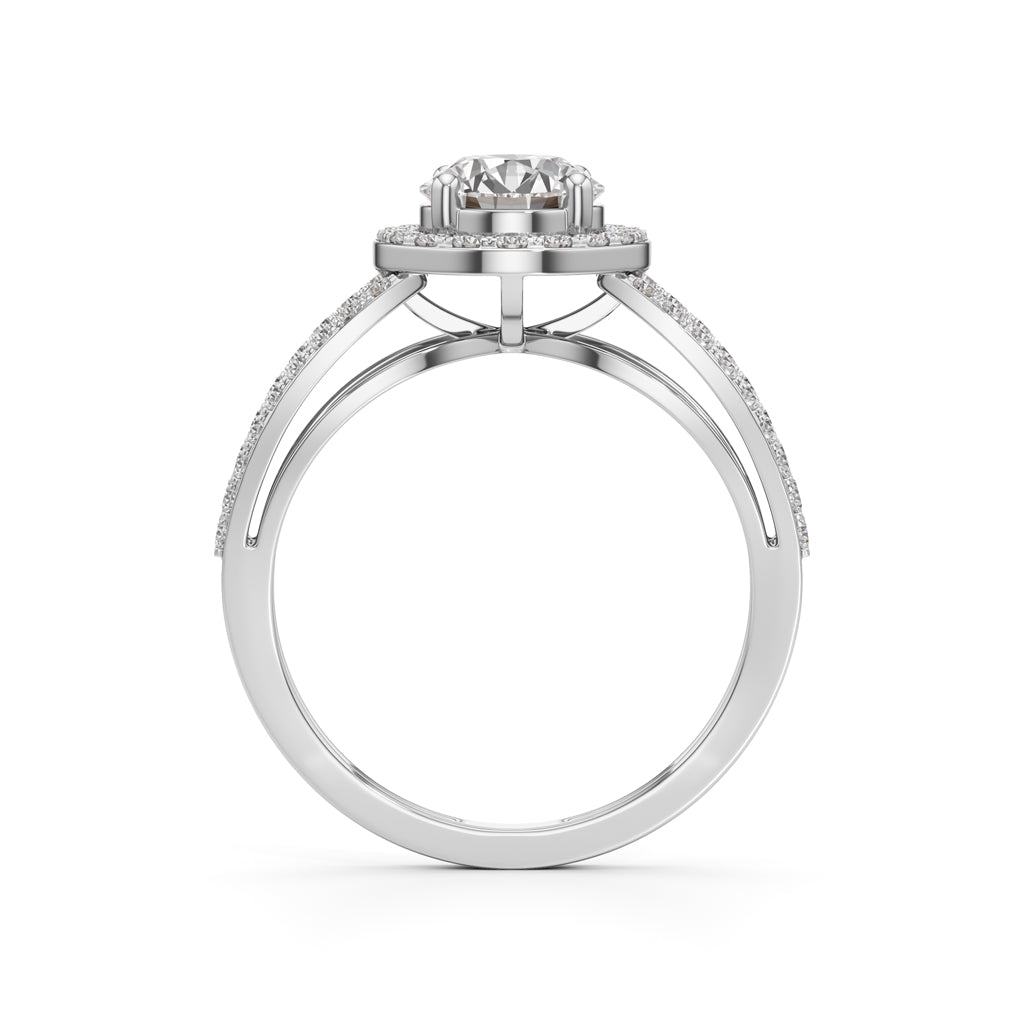 Solenne Round Diamond Ring