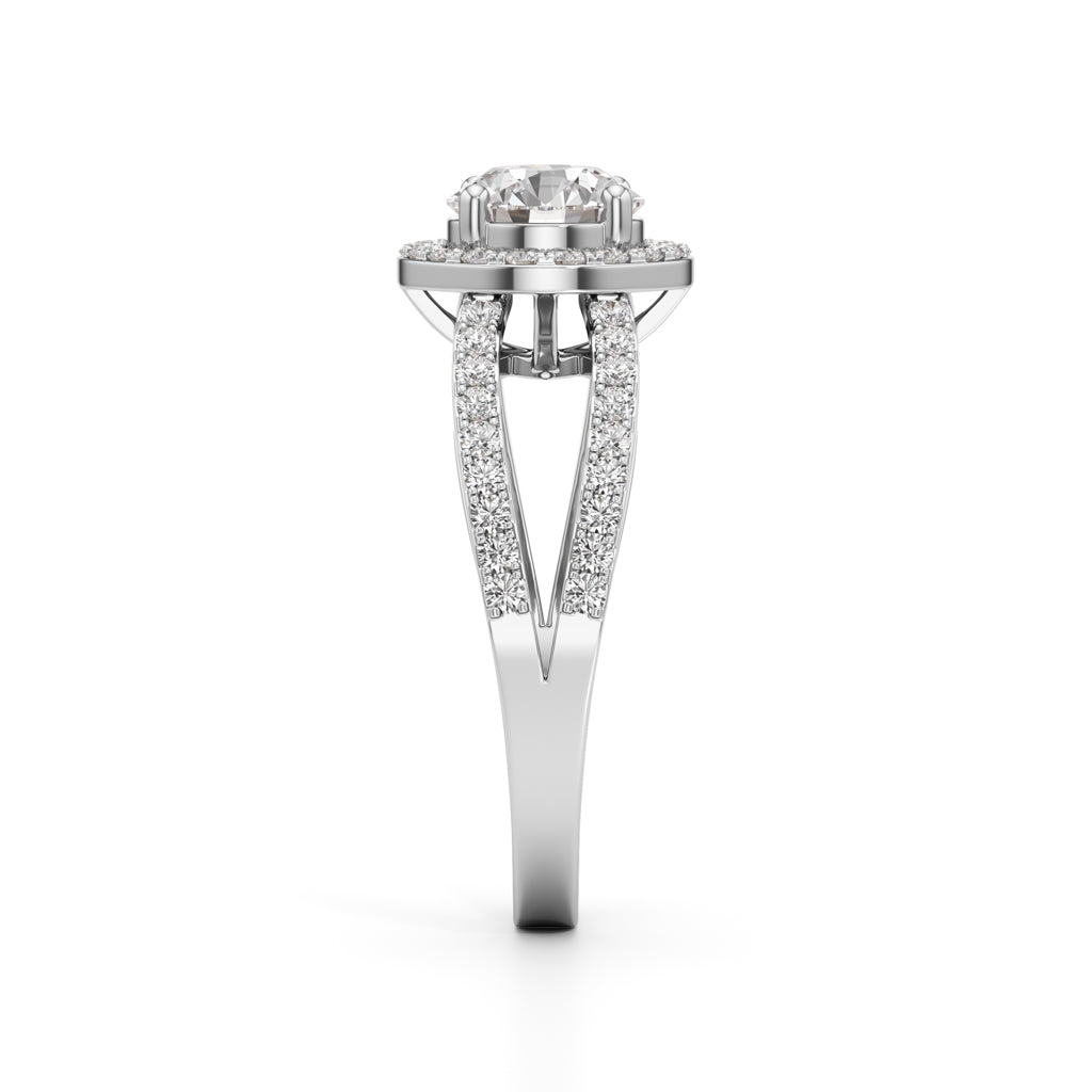 Solenne Round Diamond Ring