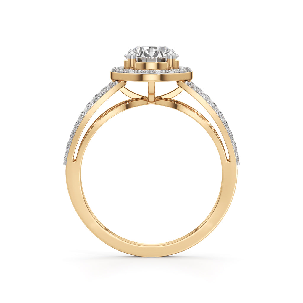 Solenne Round Diamond Ring