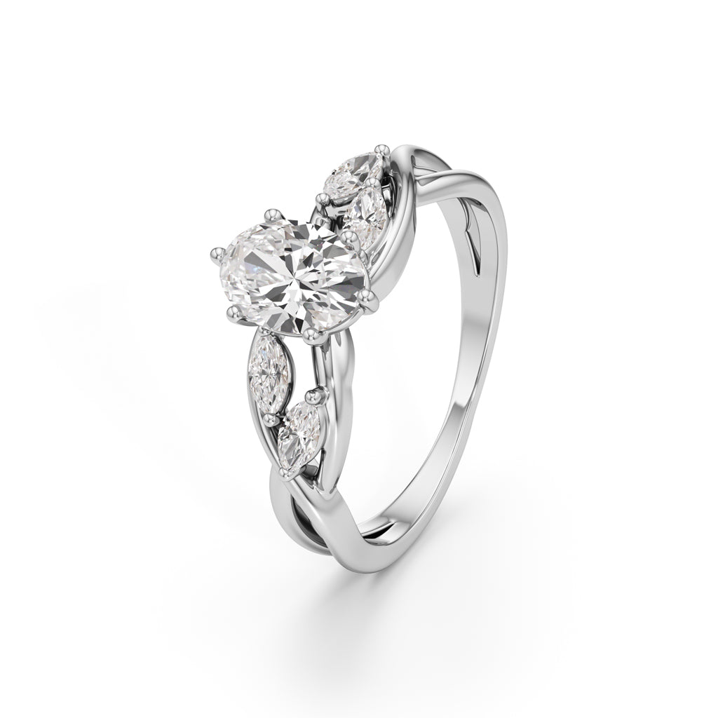 Celestia Twist Diamond Ring