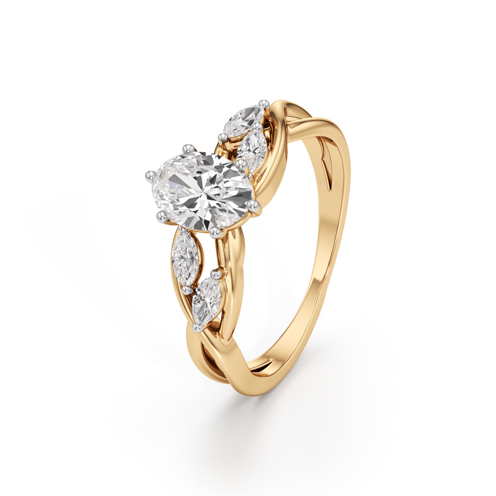Celestia Twist Diamond Ring