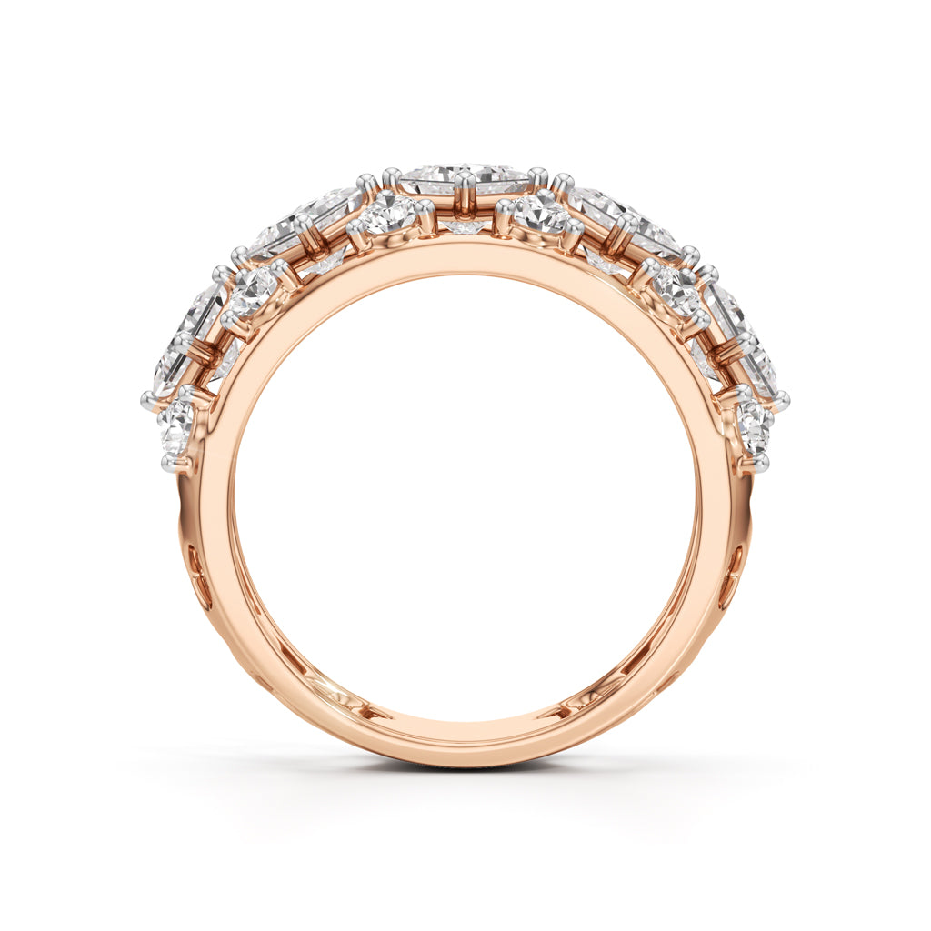 Celestia Regal Diamond Cluster Ring