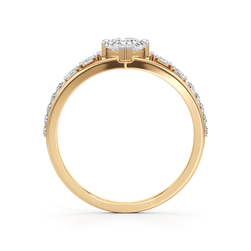 Celestia Radiant Crown Diamond Ring
