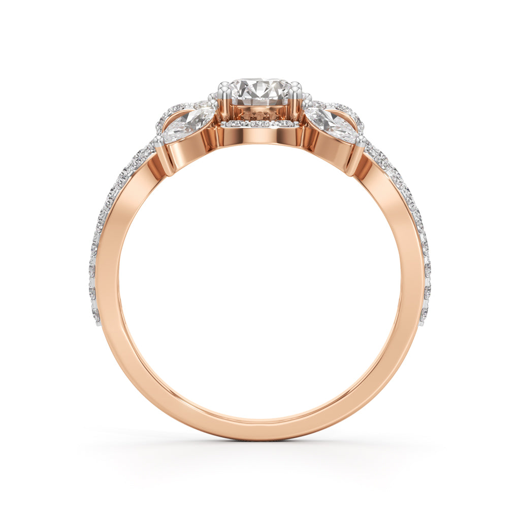 Majestic Petal Cluster Ring