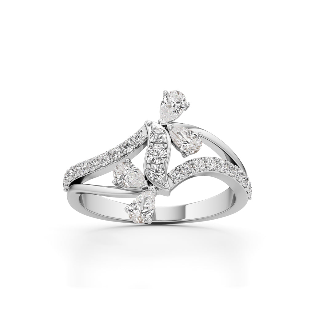 Serenity Flow Diamond Ring