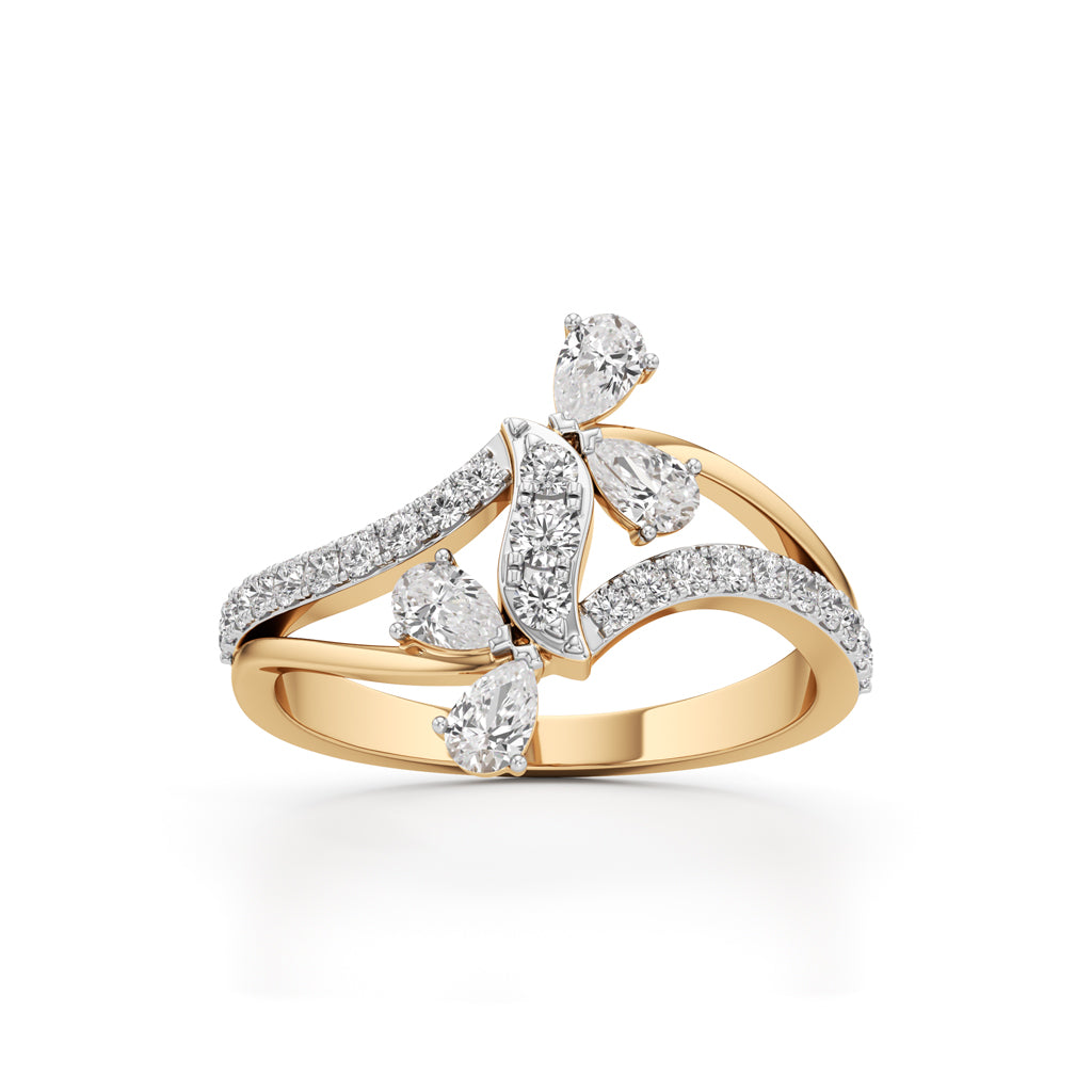 Serenity Flow Diamond Ring
