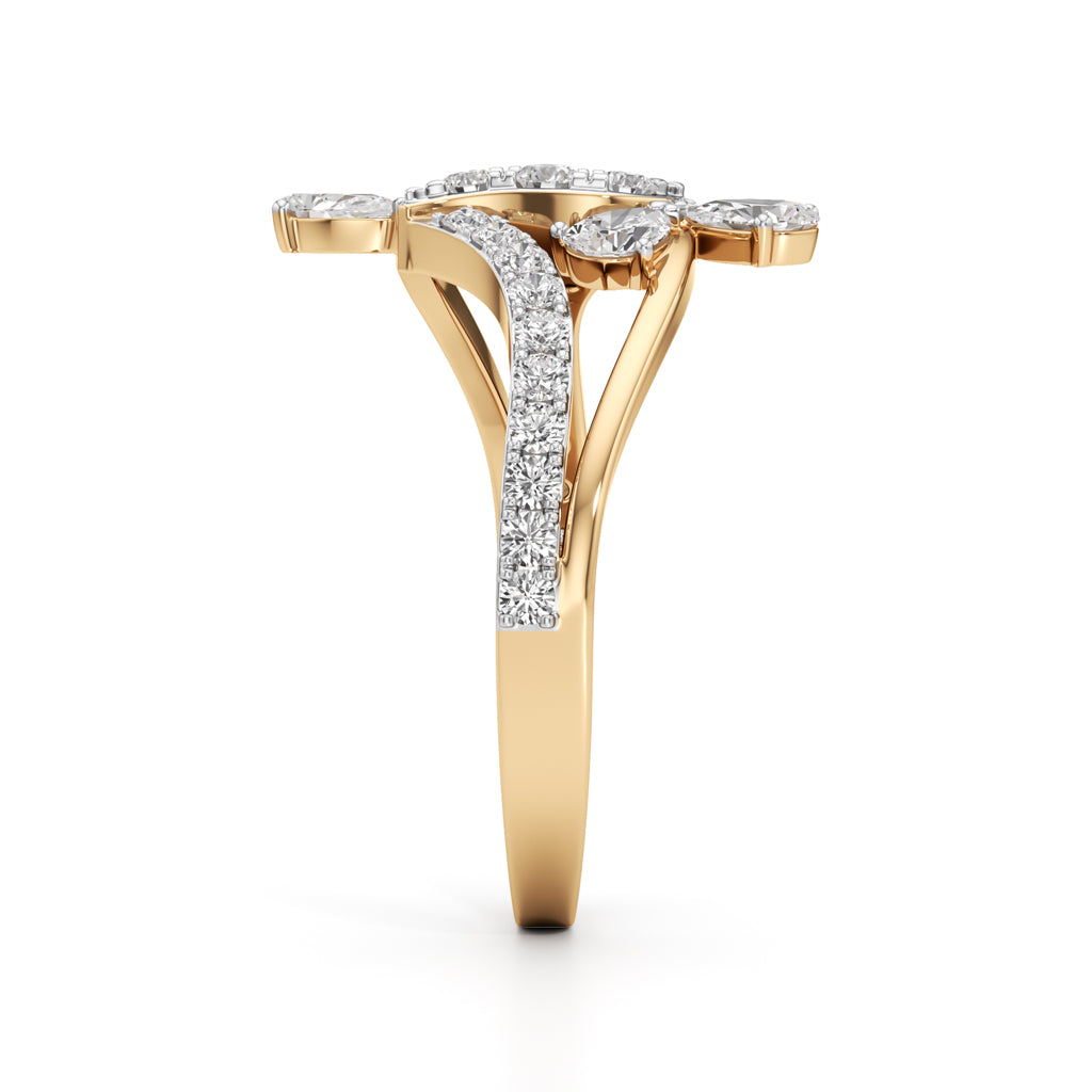 Serenity Flow Diamond Ring
