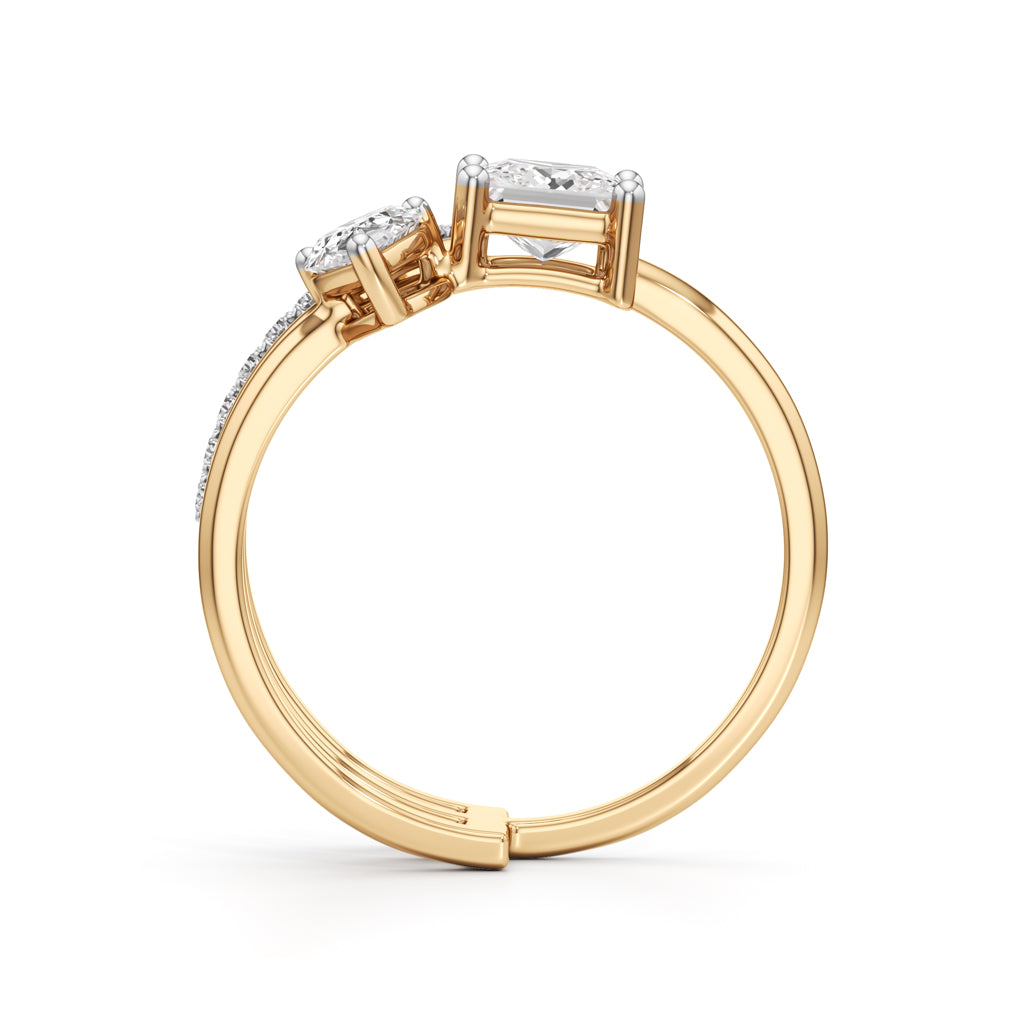 Aurora Dual-Stone Designer Ring