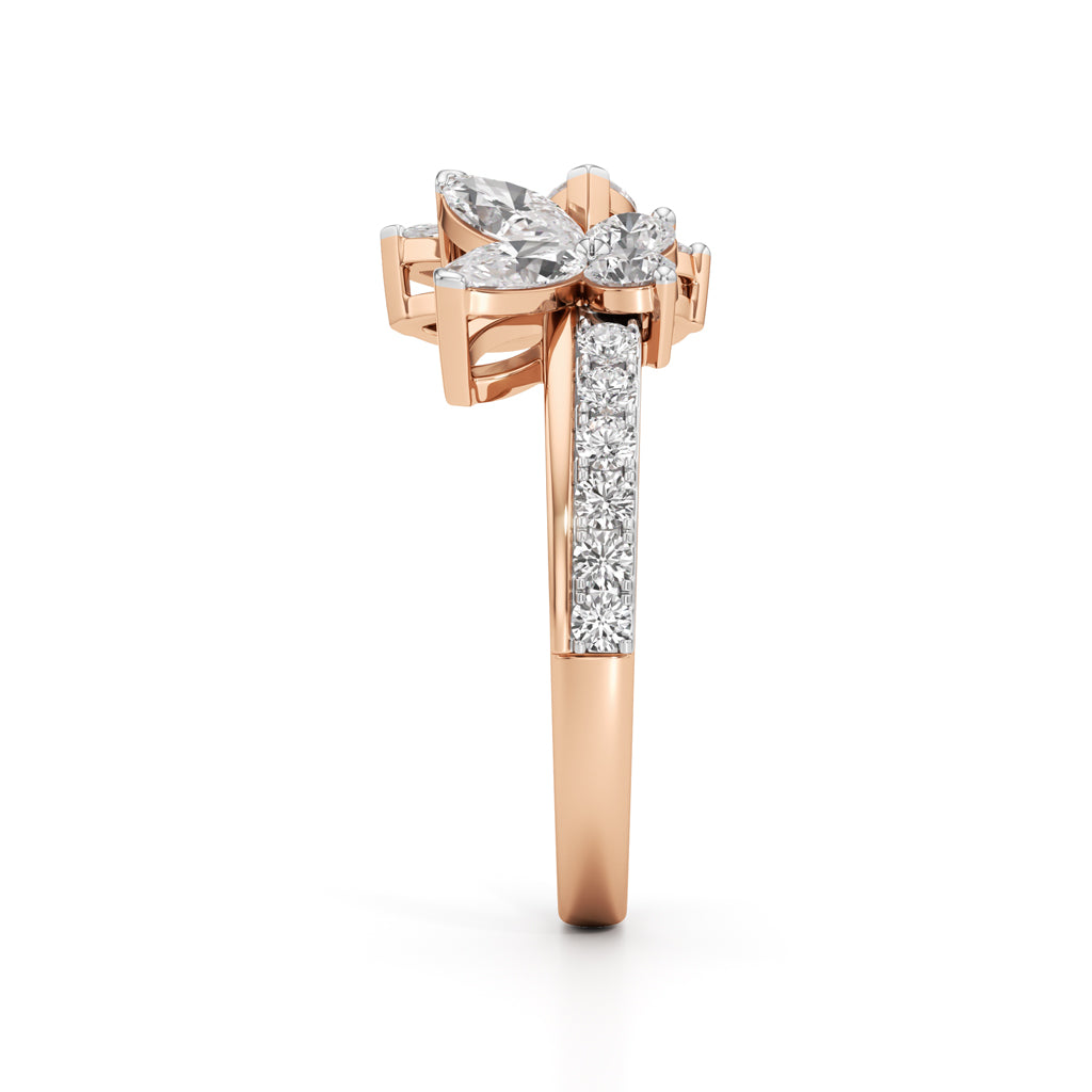 Butterfly Bloom Diamond Ring