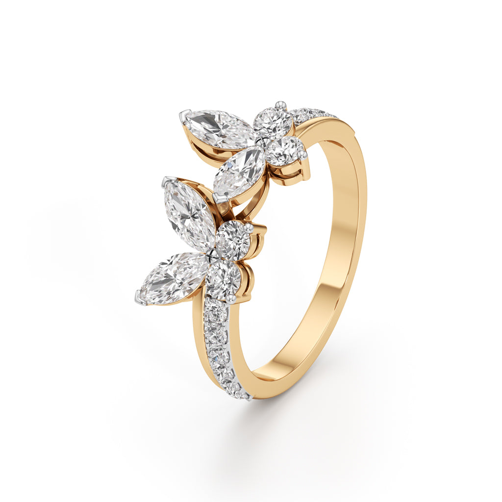 Butterfly Bloom Diamond Ring