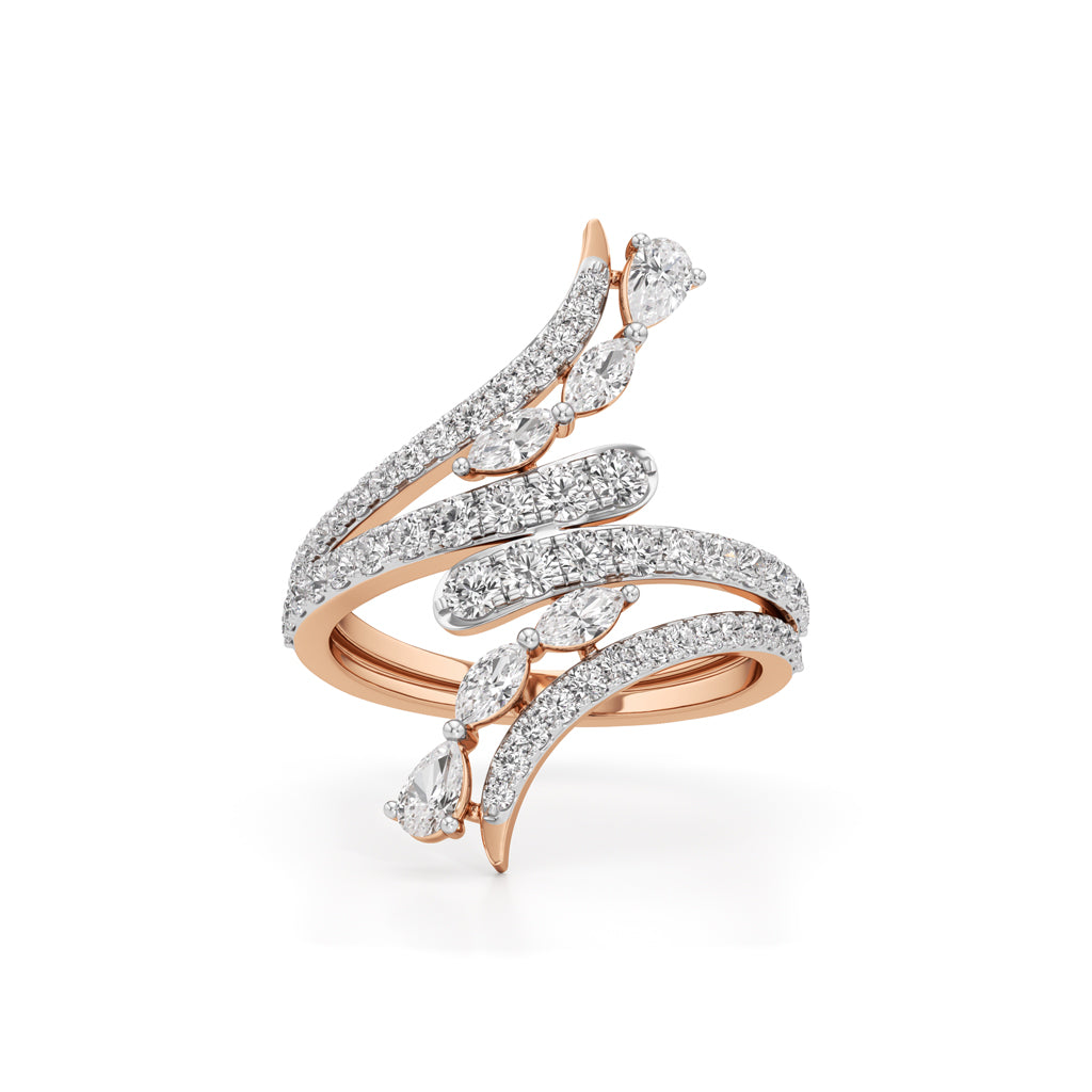 Aurora Vine Multi-Band Ring