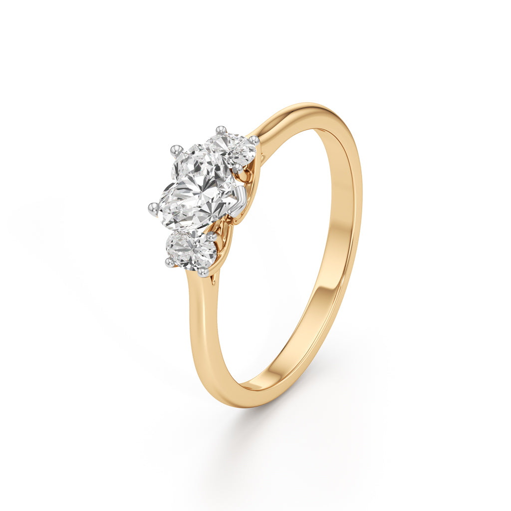 Elysia Heart Trilogy Ring