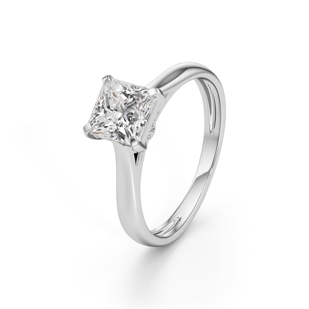 Royal Radiance Princess-Cut Solitaire Ring