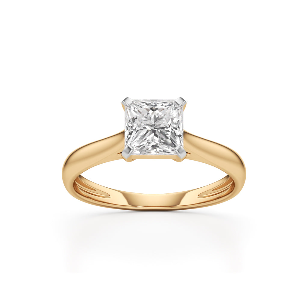 Royal Radiance Princess-Cut Solitaire Ring