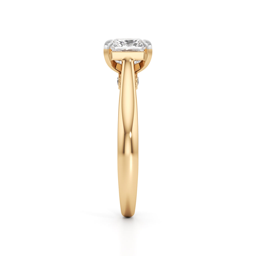 Royal Radiance PrincessCut Solitaire Ring