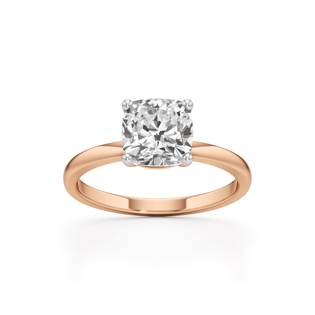 Eterna Cushion Solitaire Ring