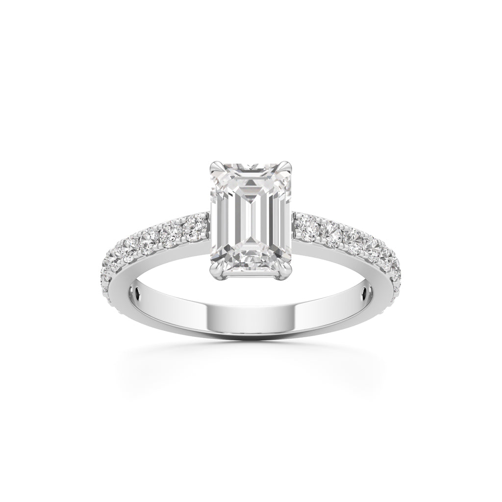 Luxe Lineage EmeraldCut Diamond Ring